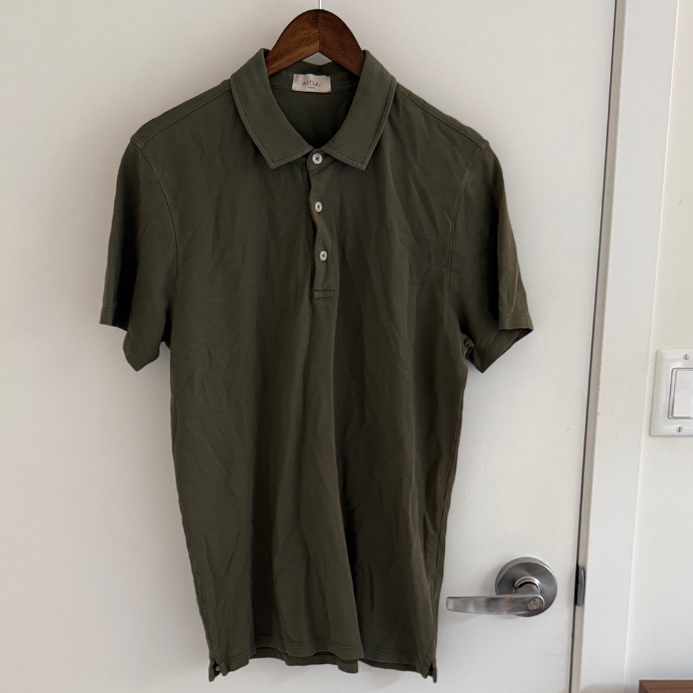 ALTEA Greg Cotton Men's Olive Green Polo Shirt